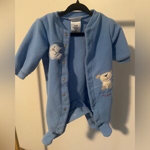 Carter’s Just One Year Blue Puppy Newborn Unisex Onesie!